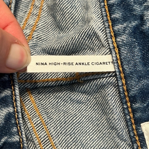 Rag & Bone Nina Cigarette Dana Point Distressed Denim High Rise Jeans 26 - Picture 12 of 15